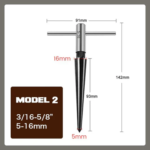 T-Handle Tapered ( Model 2（3/16-5/8”/5-16mm）