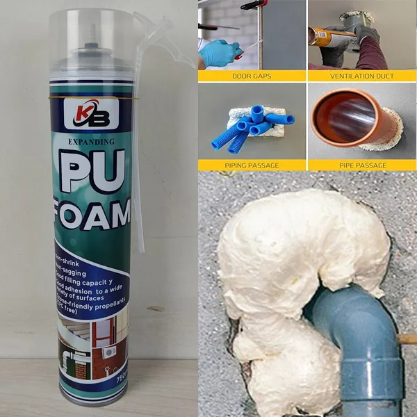 kb Pu Foam Spray Window Doors And Any Leak Poiyurithine spray Waterproof -750ml