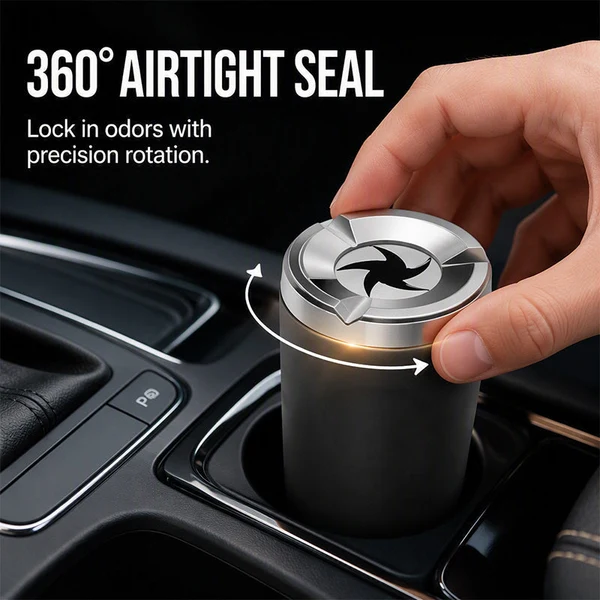 🚗Rotating Car Ashtray with Ceramic Inner Liner hover